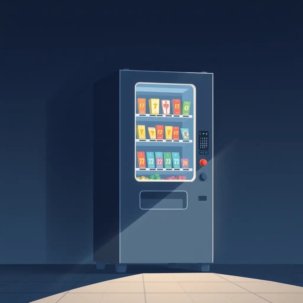 Dream illustration: Vending machine gives jackpot