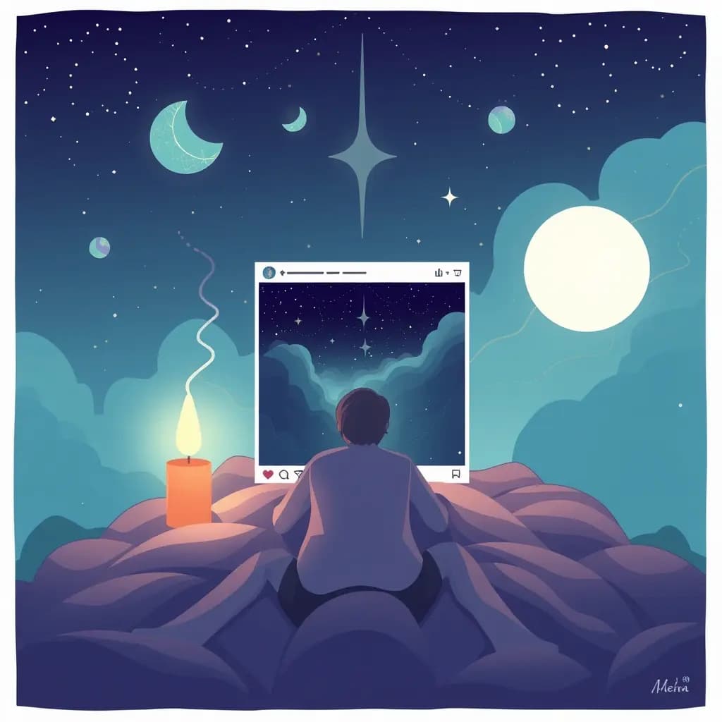 Dream illustration: Viral post with no caption