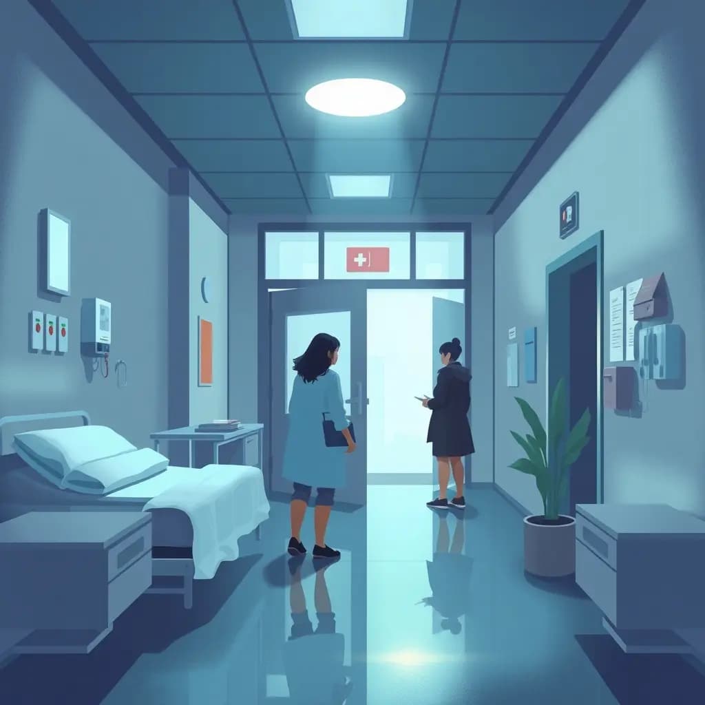 Dream illustration: Visiting a hospital