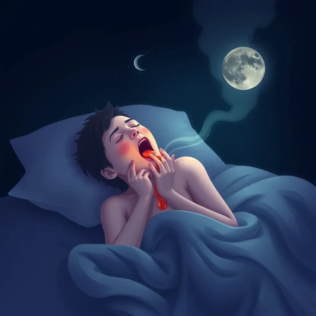Dream illustration: Vomiting