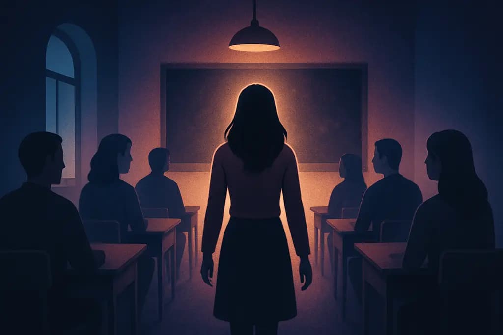 Dream illustration: Walking into a classroom full of strangers