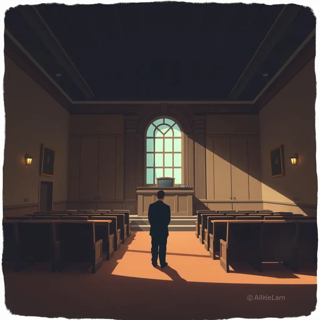 Dream illustration: Walking Into a Courtroom That Looks Familiar