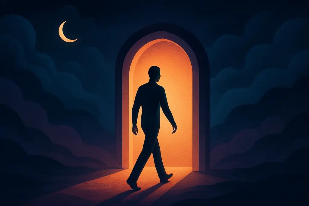 Dream illustration: Walking Through a Portal or Gateway