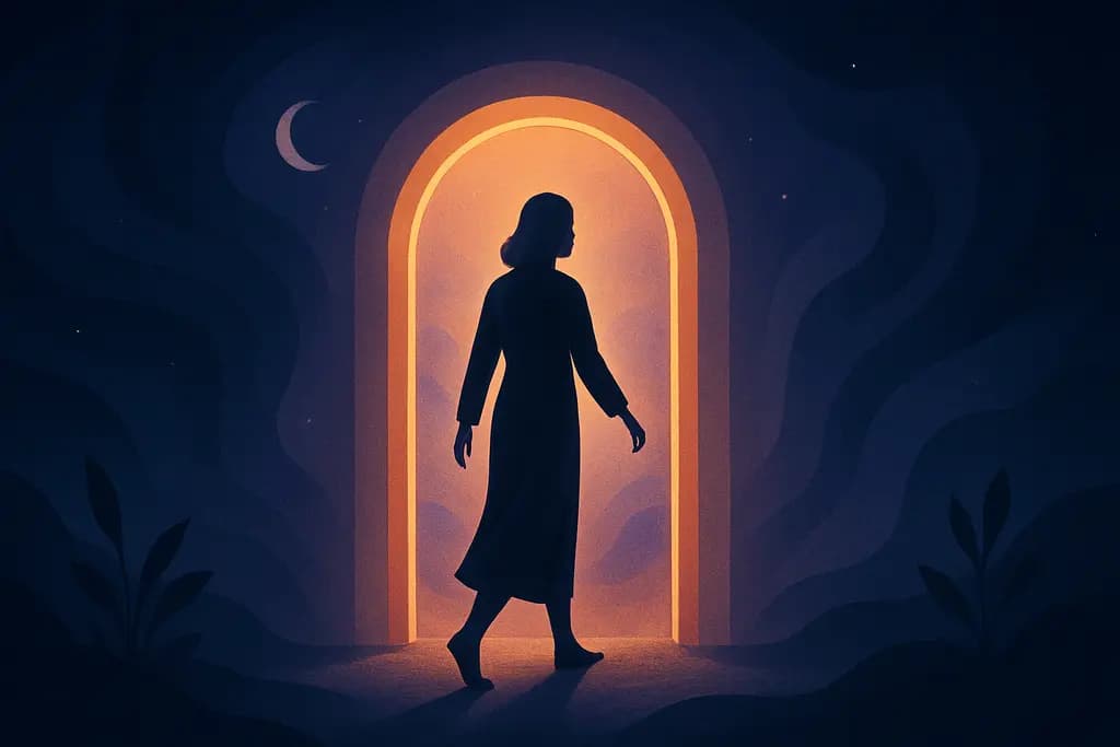 Dream illustration: Walking through a portal