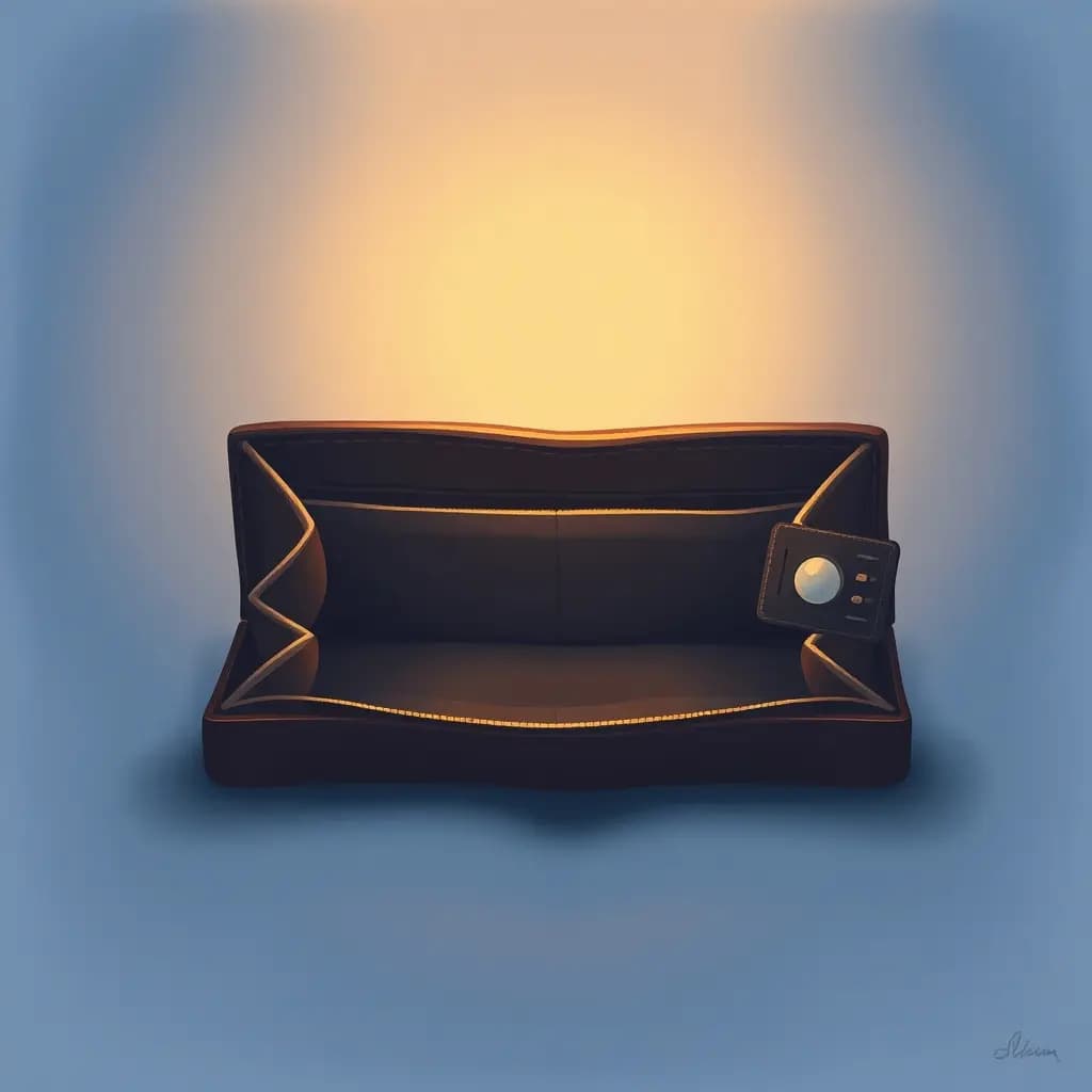 Dream illustration: Wallet appears empty
