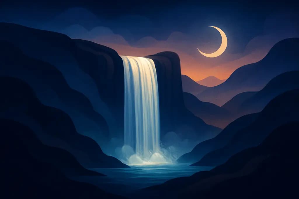 Dream illustration: Waterfalls