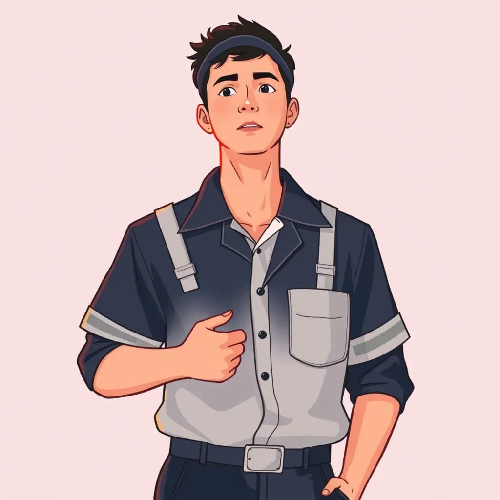 Dream illustration: Wearing a work uniform