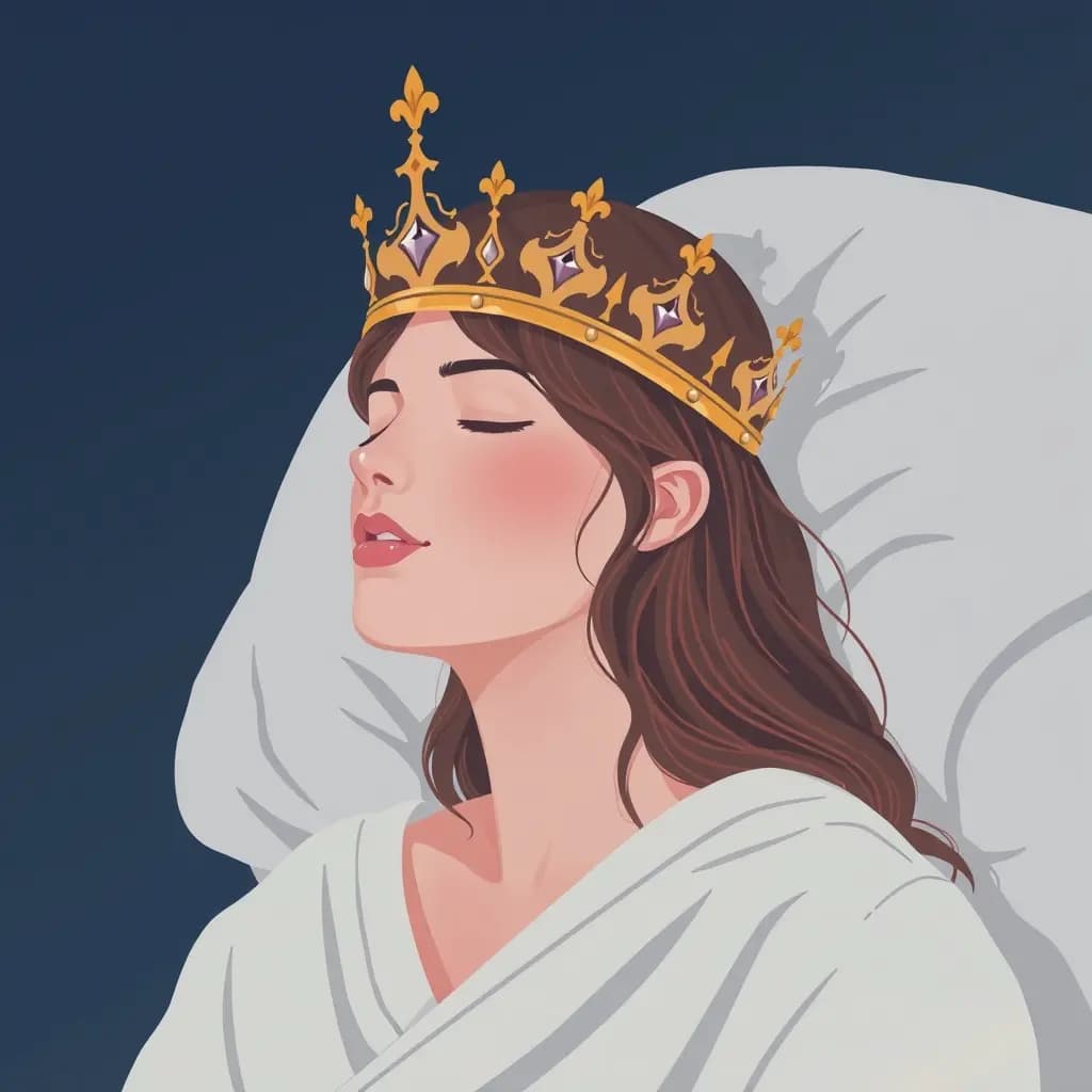 Dream illustration: Wearing borrowed crown