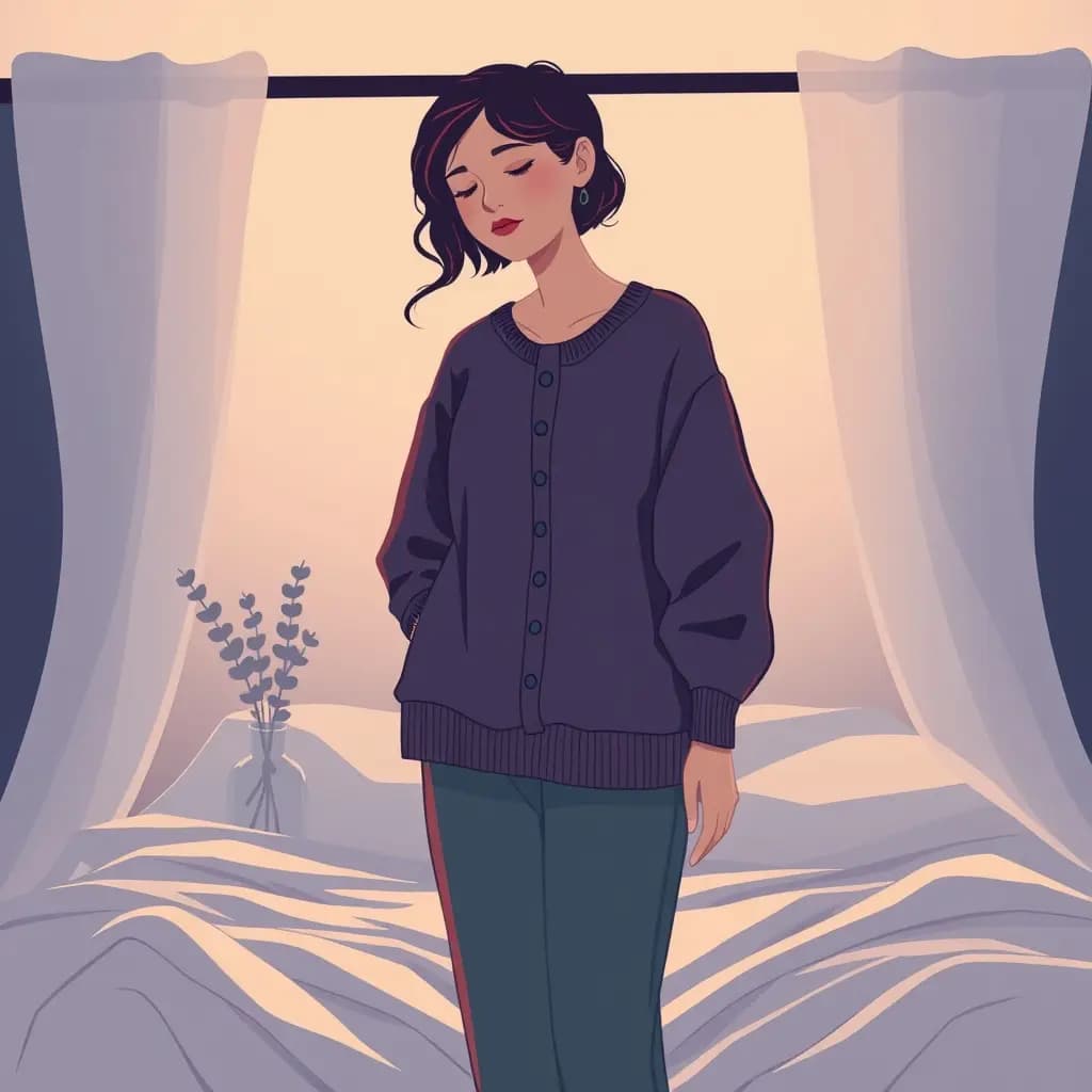 Dream illustration: Wearing clothes that feel two sizes too small or too big