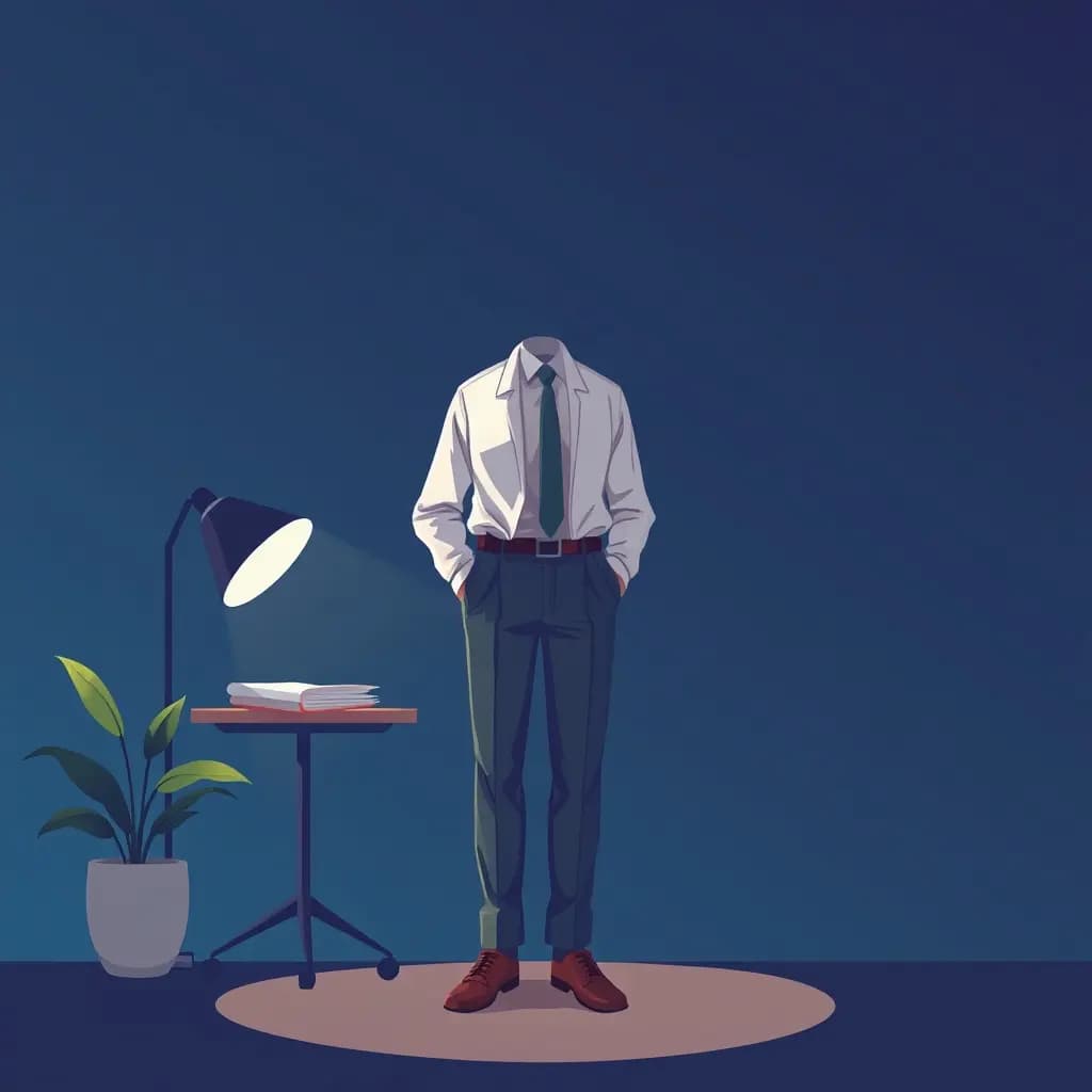 Dream illustration: Wearing inappropriate clothing to work