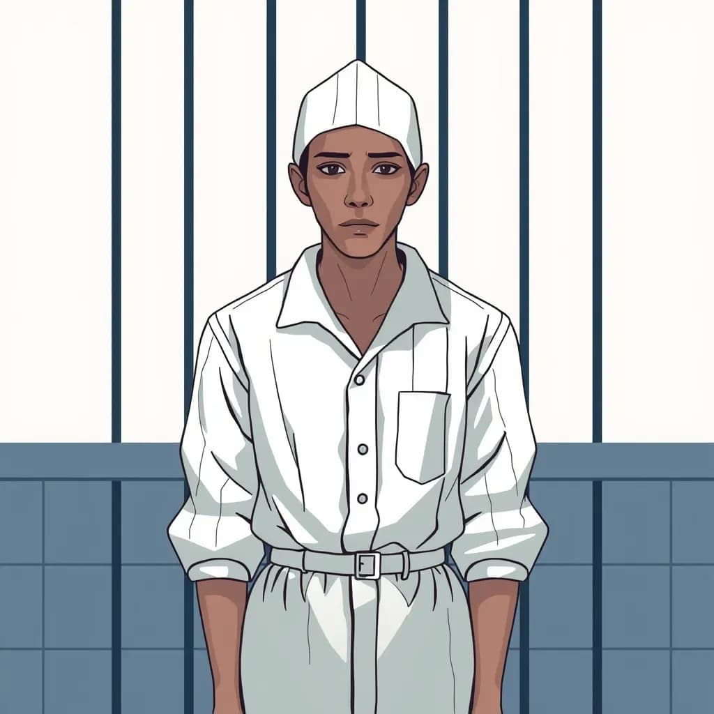 Dream illustration: Wearing prison uniform dream
