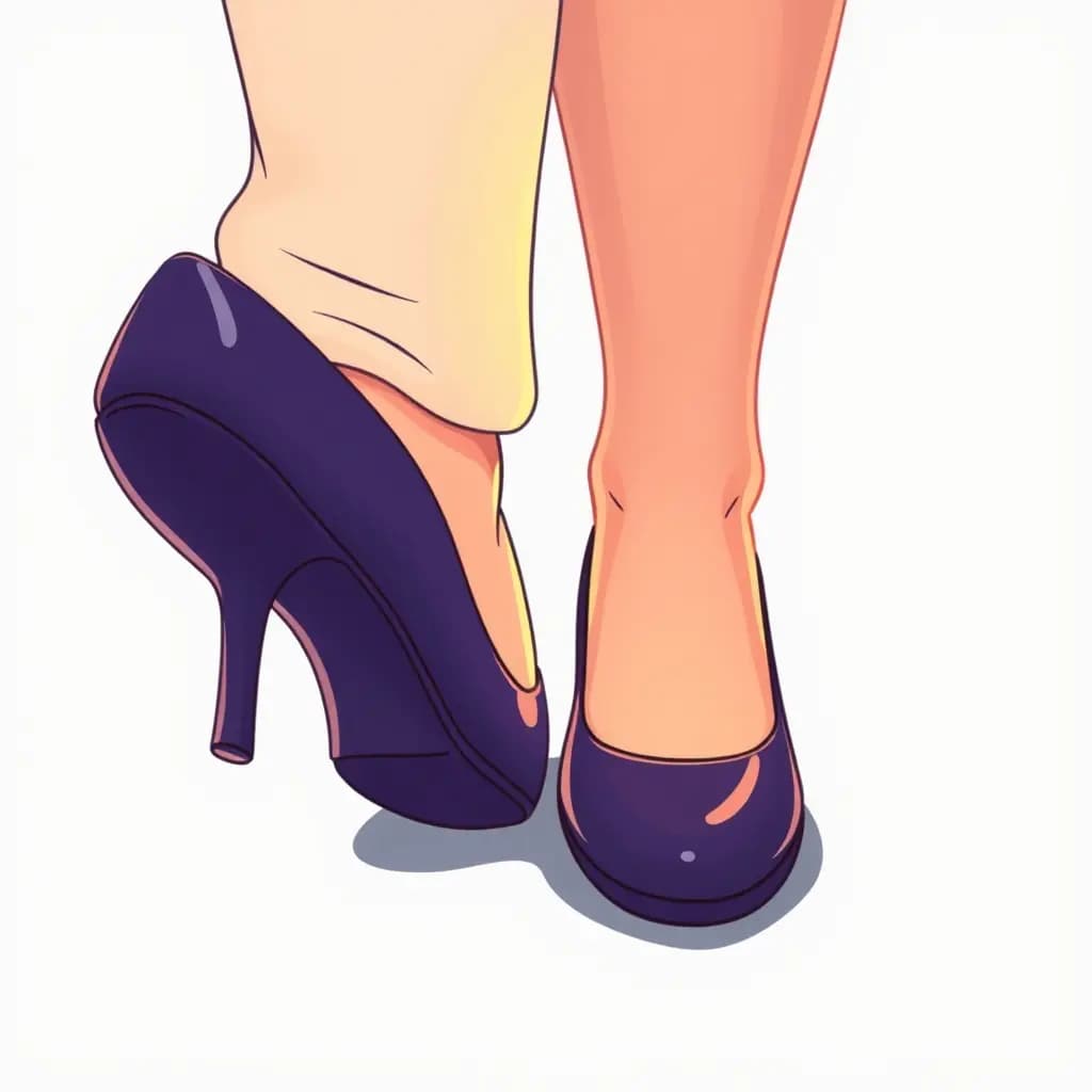 Dream illustration: Wearing shoes that hurt