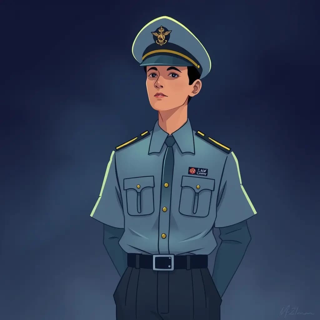 Dream illustration: Wearing unfamiliar uniform