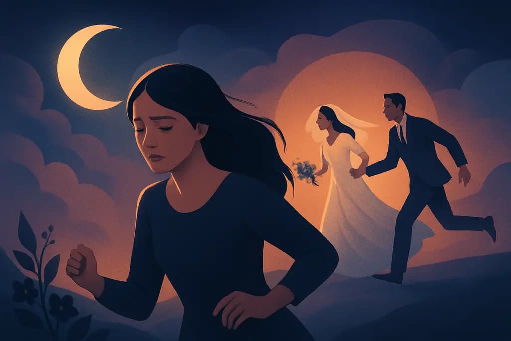 Dream illustration: weddings chasing me