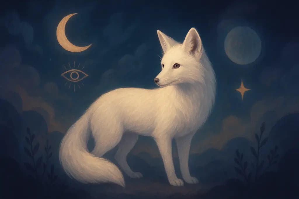 Dream illustration: White Animal or Albino Creature