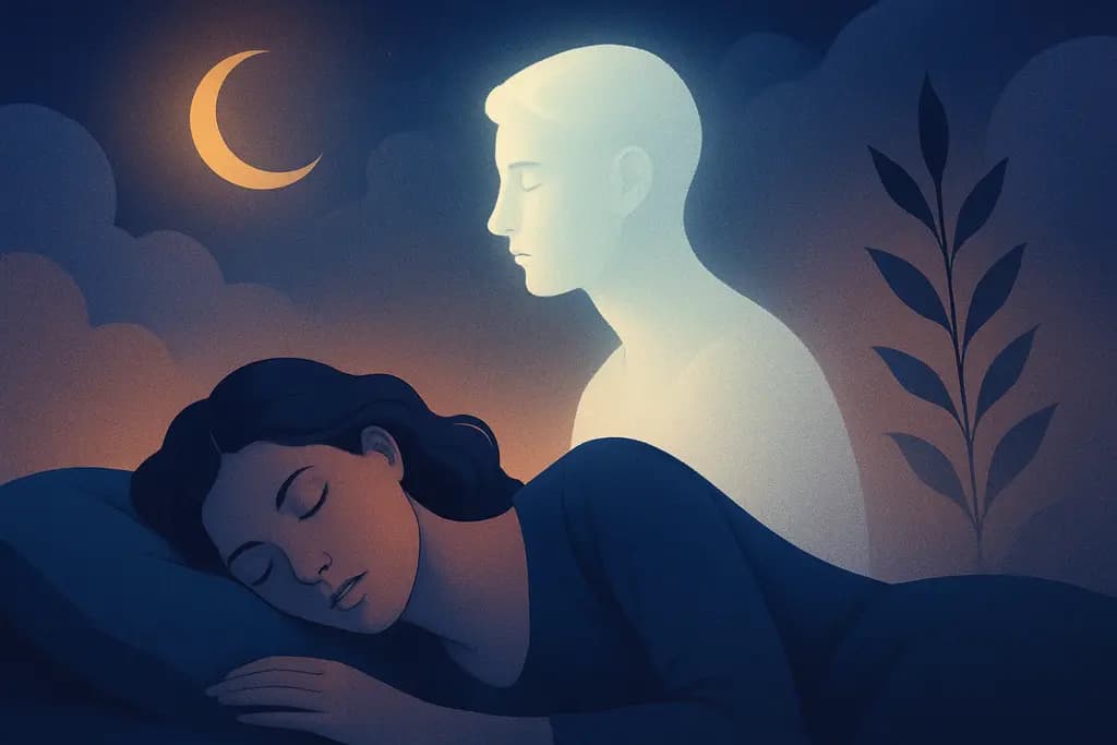 Dream illustration: white doppelgänger dream meaning