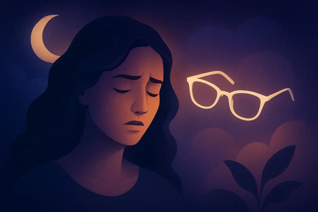 Dream illustration: white lost eyeglasses dream meaning