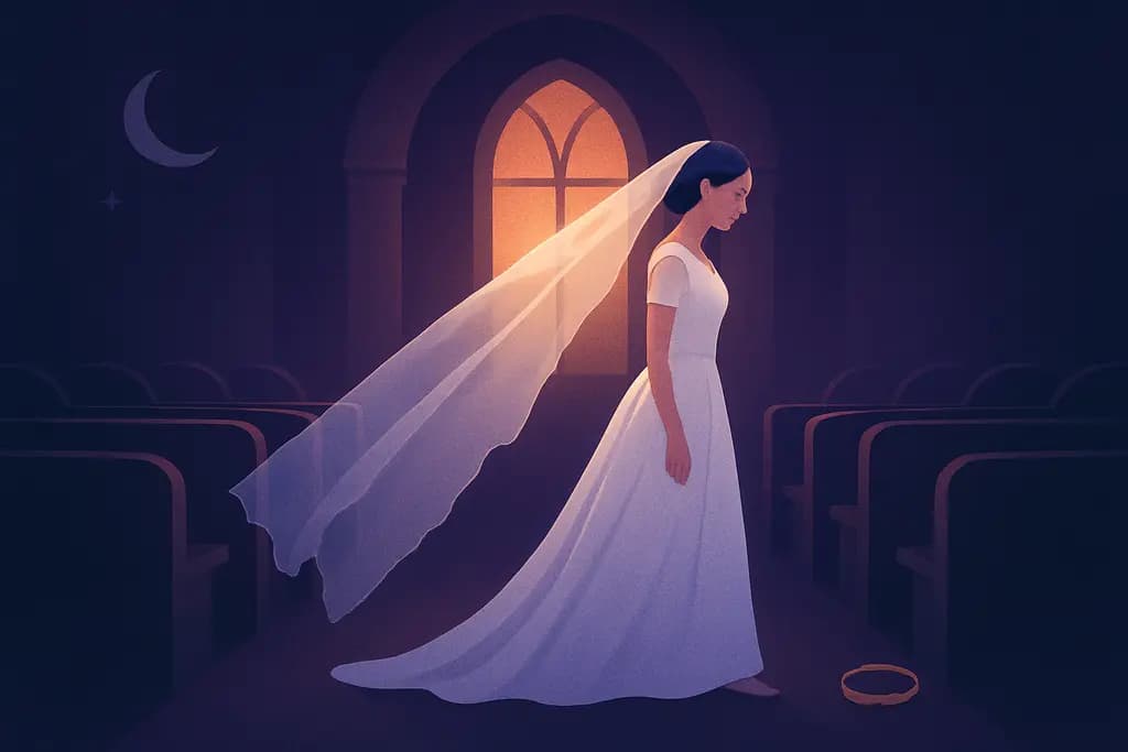 Dream illustration: white wedding dream meaning