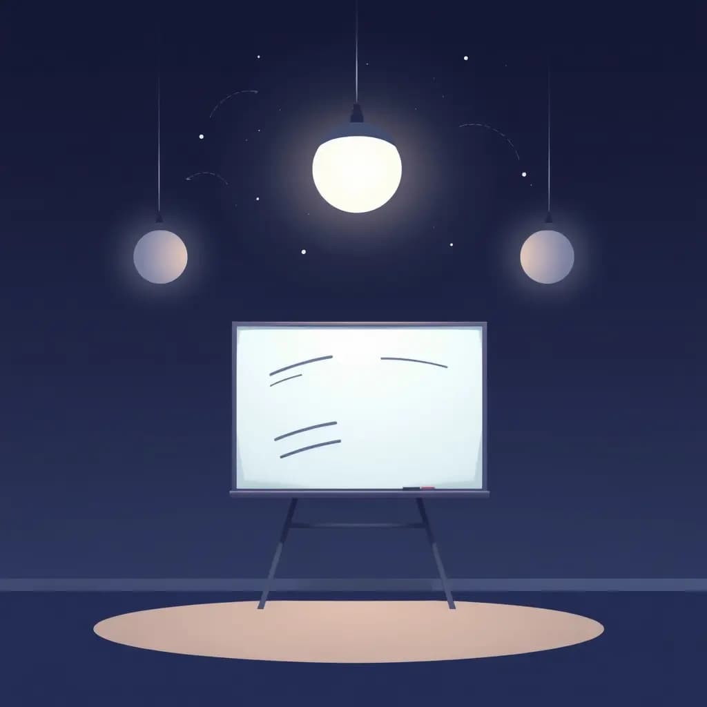 Dream illustration: Whiteboard erases itself