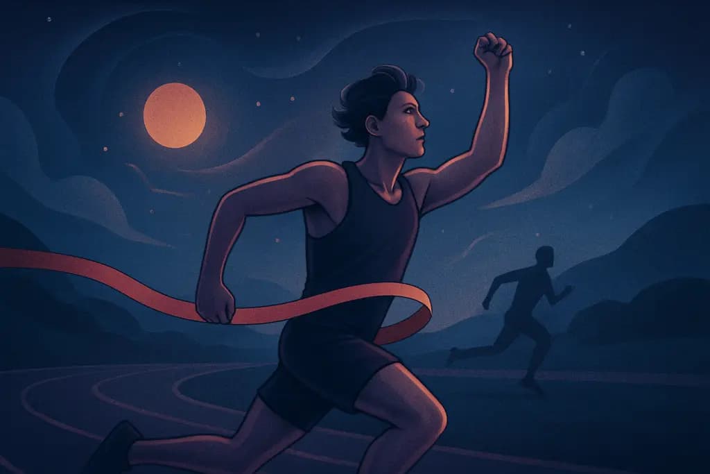 Dream illustration: Winning a footrace