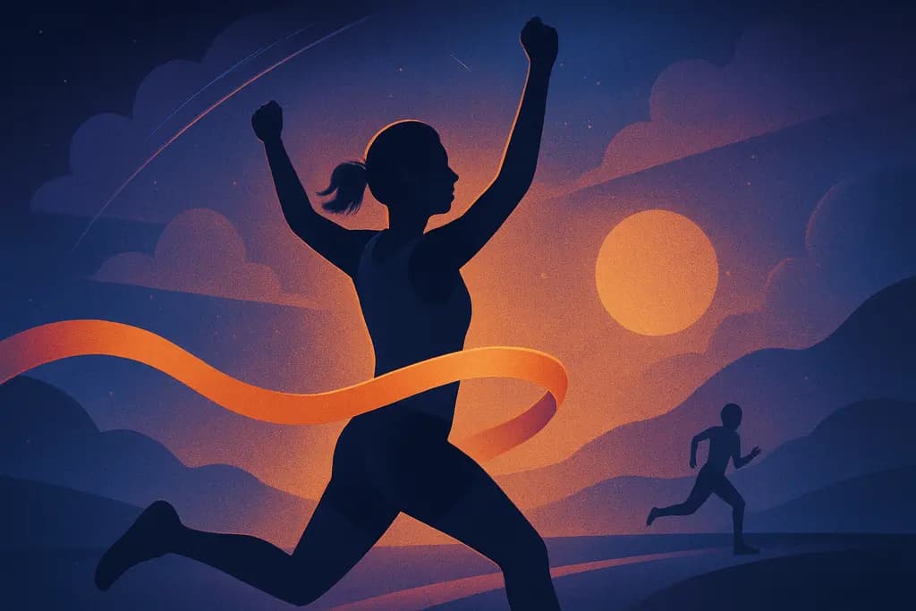 Dream illustration: Winning a race