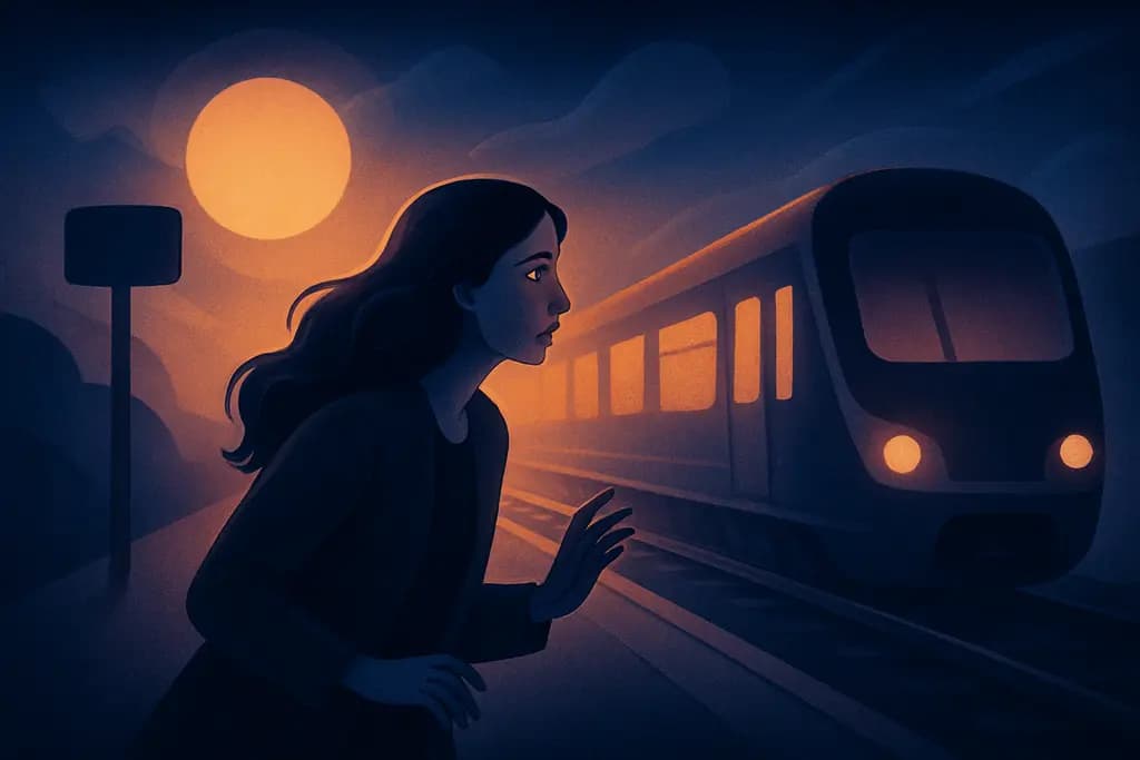 Dream illustration: Wrong Platform