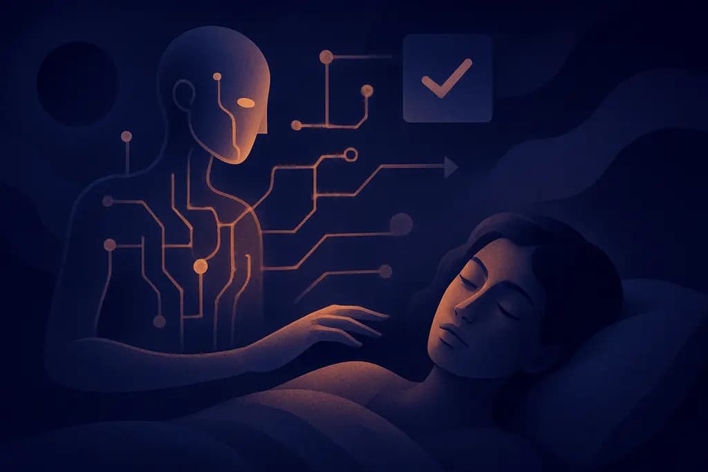 Dream illustration: Algorithm Controlling Life