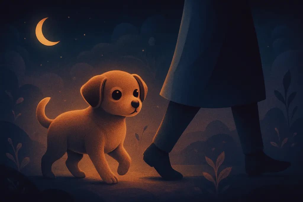 Dream illustration: A baby animal following you