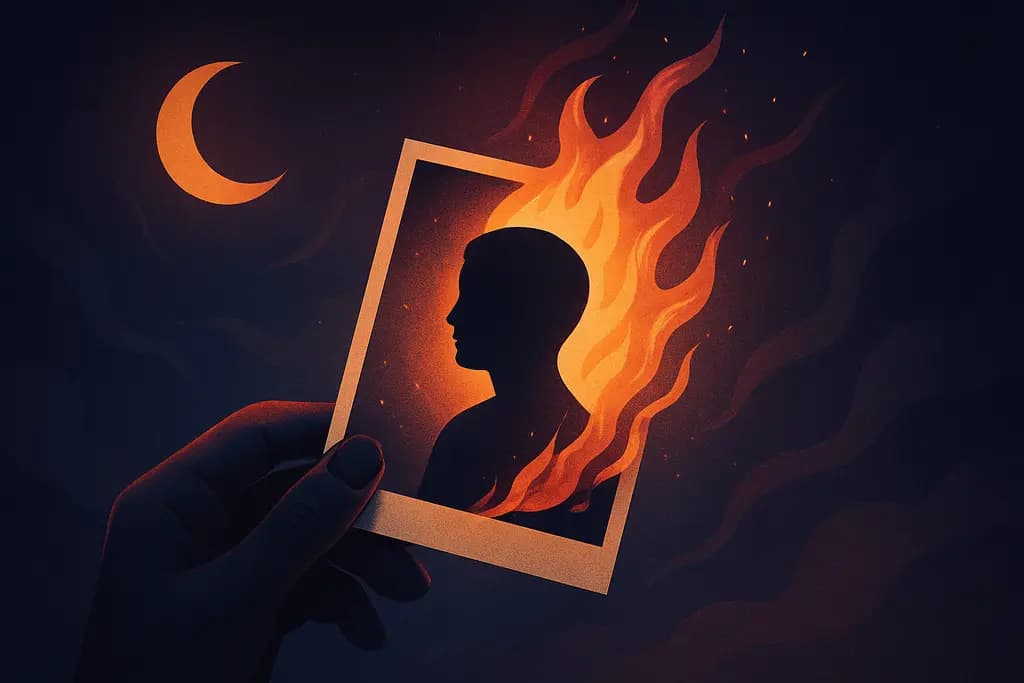 Dream illustration: A Burning Photograph
