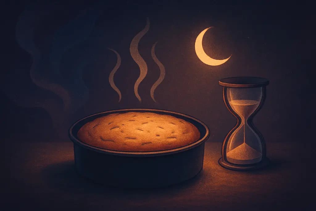 Dream illustration: A Cake That Never Finishes Baking
