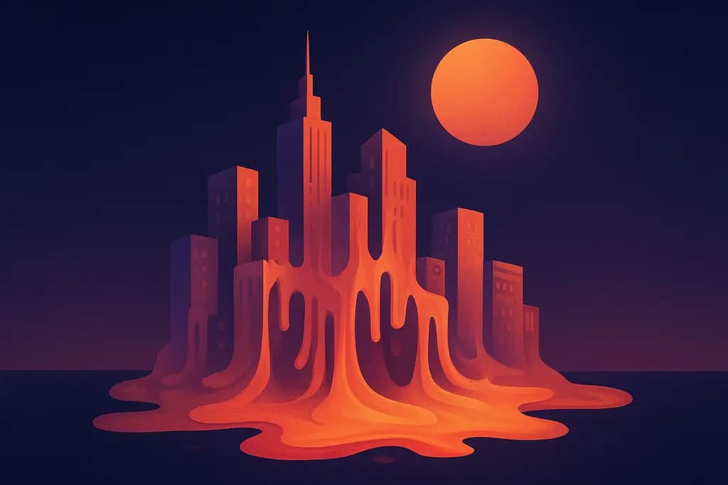 Dream illustration: A City Melting Like Wax