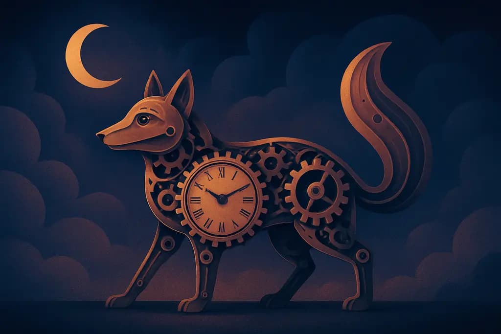 Dream illustration: A clockwork (mechanical) animal