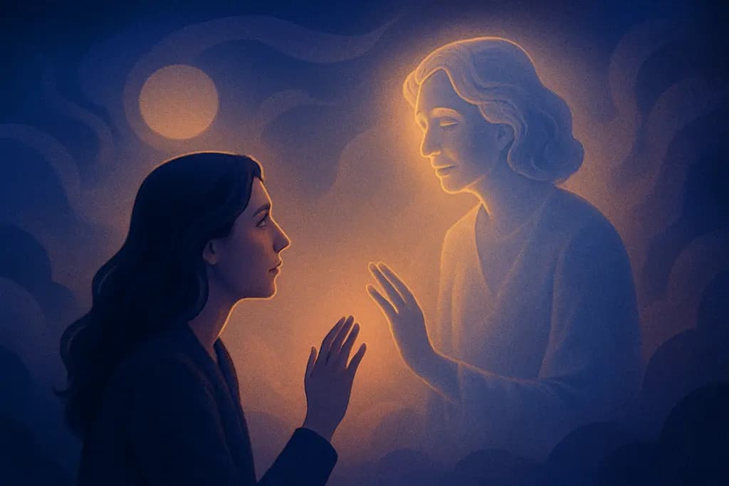 Dream illustration: A deceased loved one speaks to you