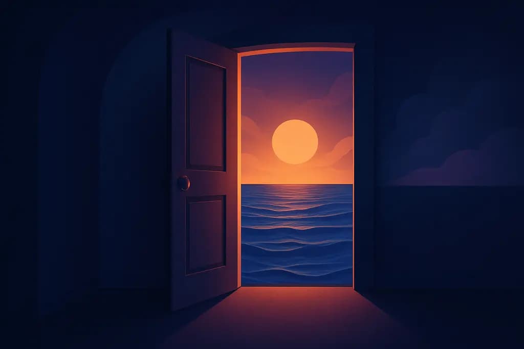 Dream illustration: A Door That Leads to Water