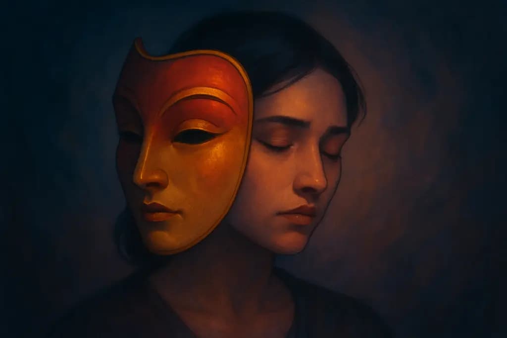 Dream illustration: A Festival Mask That Becomes Your Face