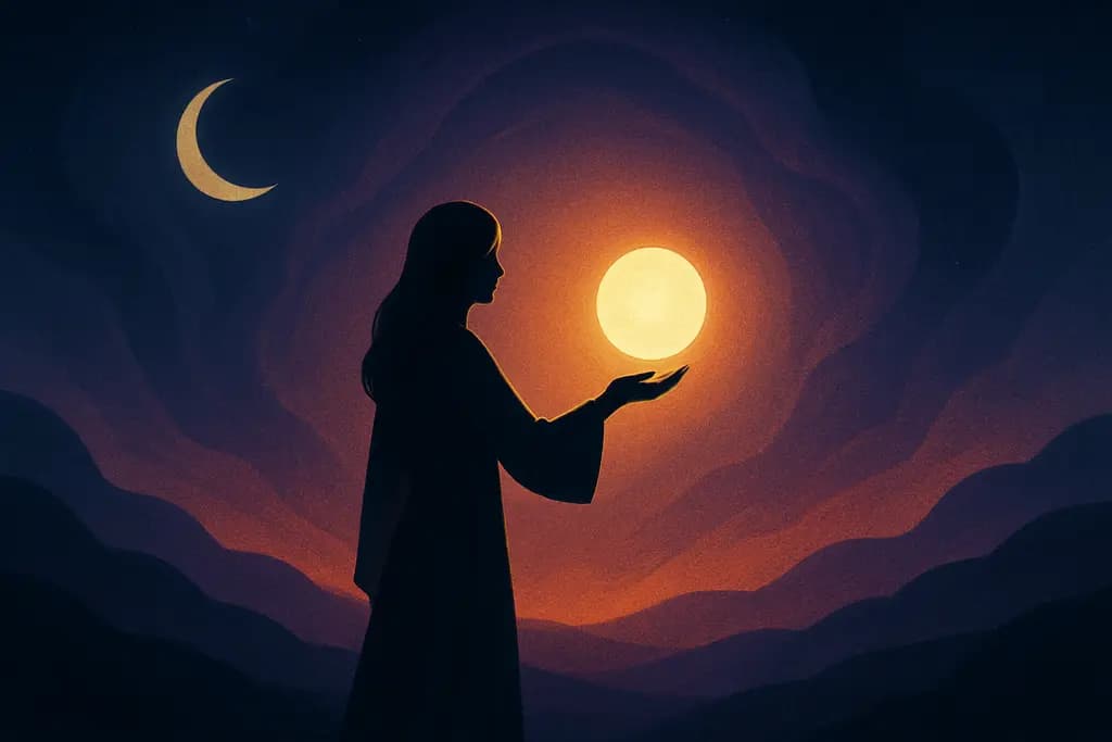 Dream illustration: A glowing orb guiding you