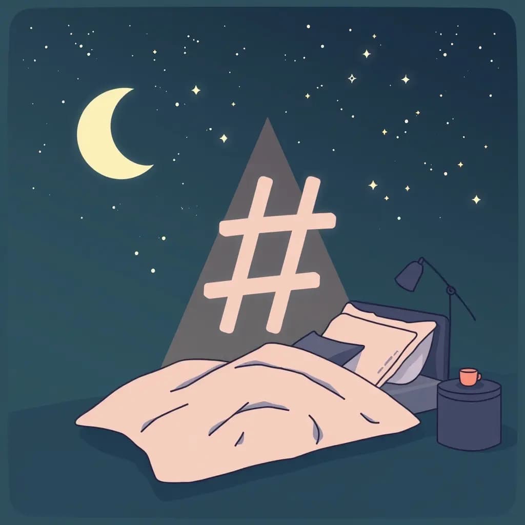 Dream illustration: A Hashtag That Follows You
