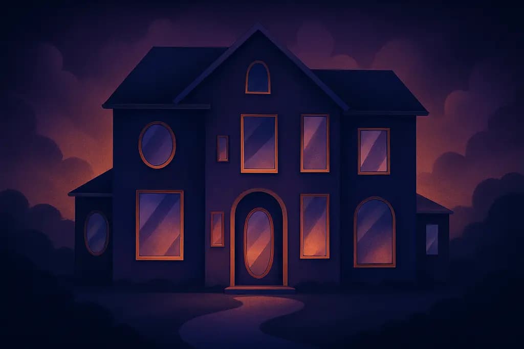 Dream illustration: A house full of mirrors