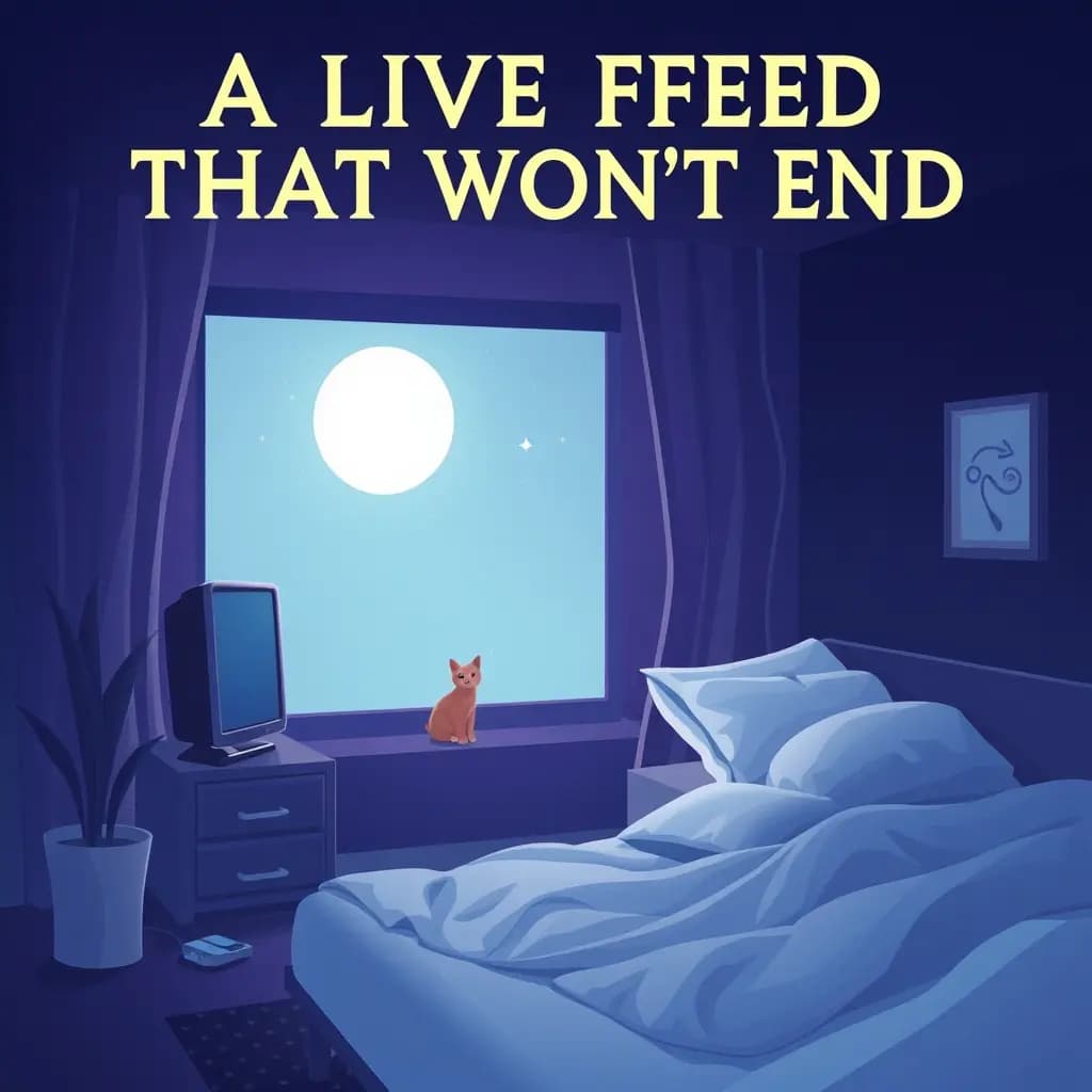 Dream illustration: A Live Feed That Won't End
