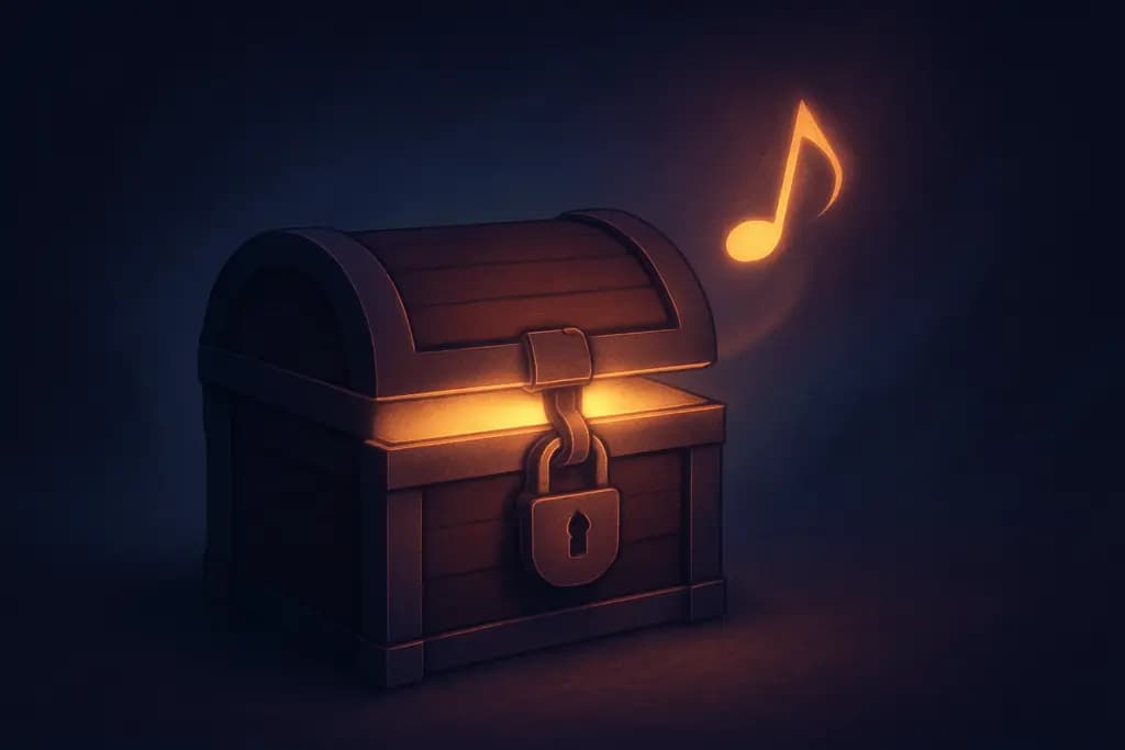 Dream illustration: A locked chest that hums softly