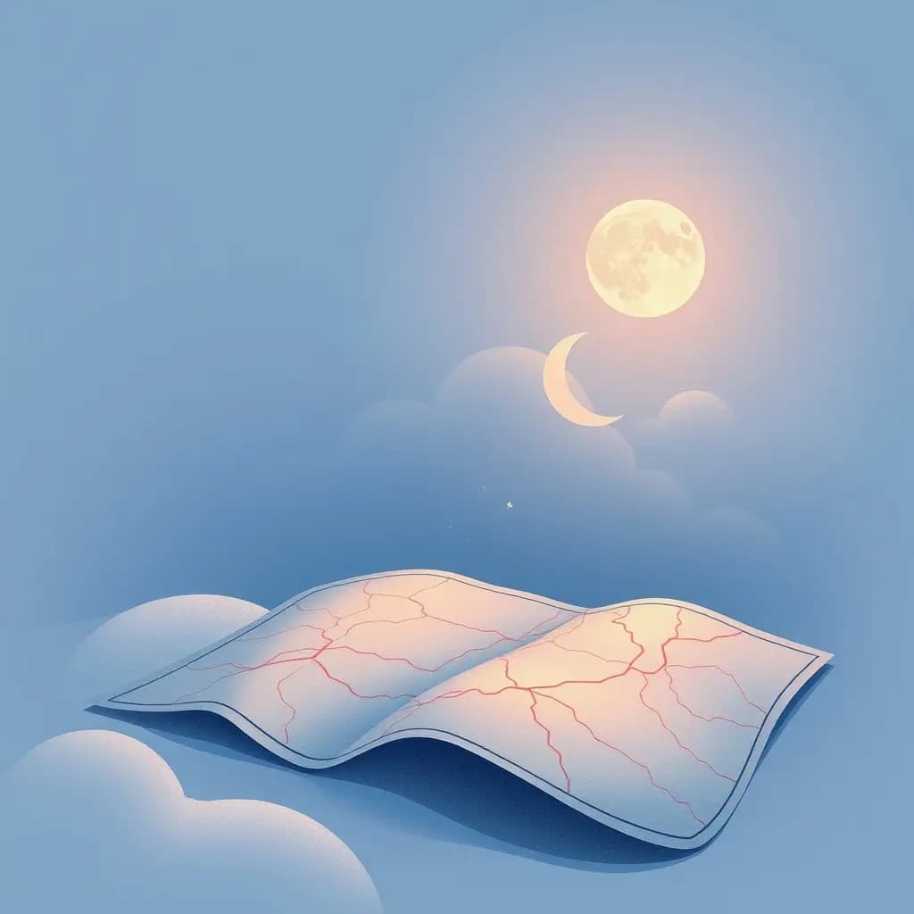 Dream illustration: A map that keeps changing