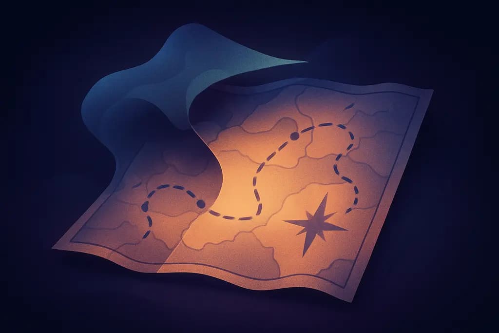 Dream illustration: A map that redraws itself