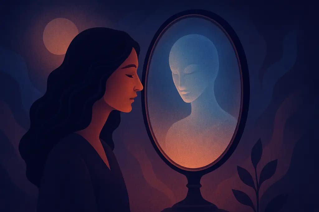 Dream illustration: A mirror that shows your soul