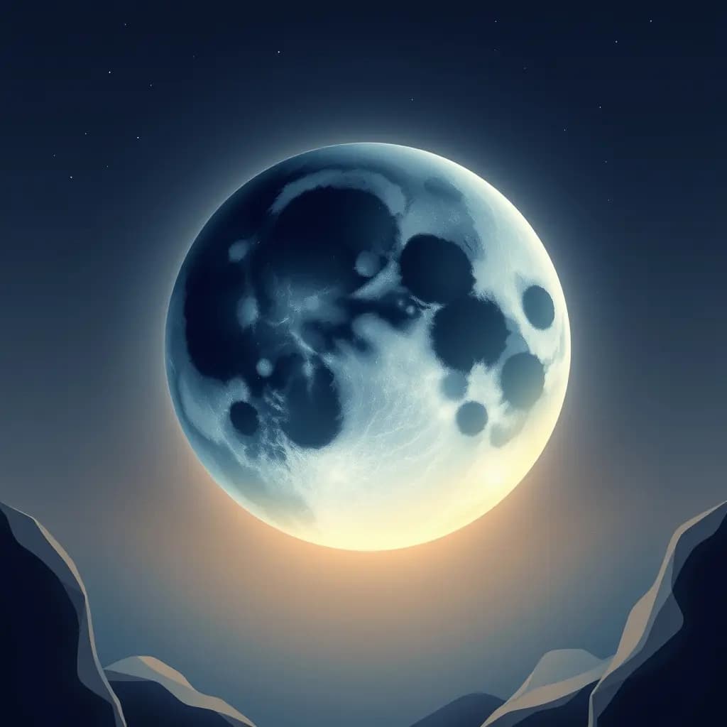 Dream illustration: A moon made of glass
