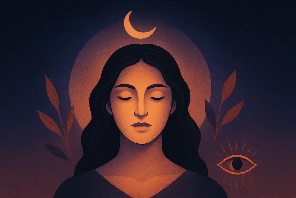 Dream illustration: A portrait that blinks at you