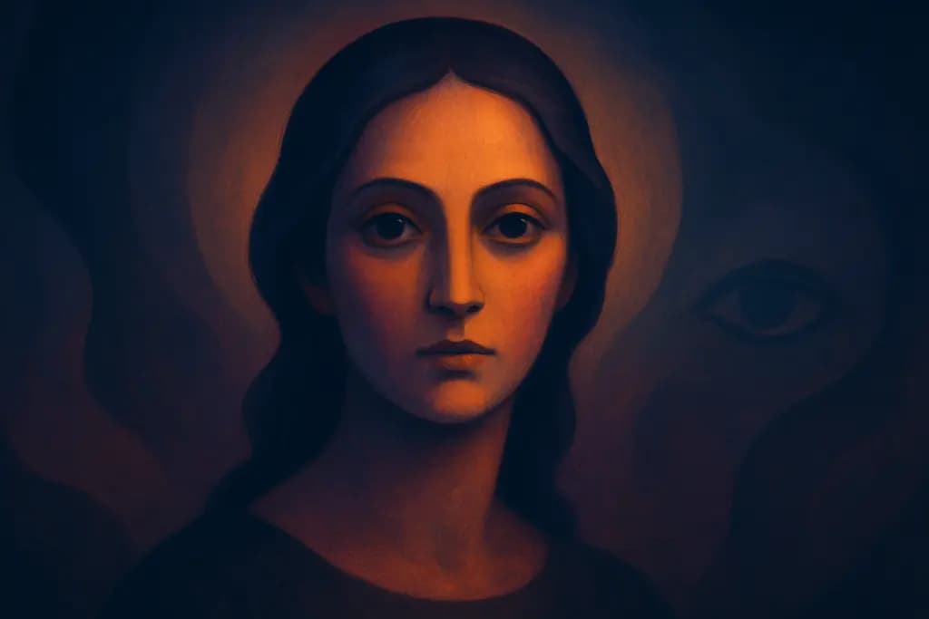 Dream illustration: A portrait that watches you