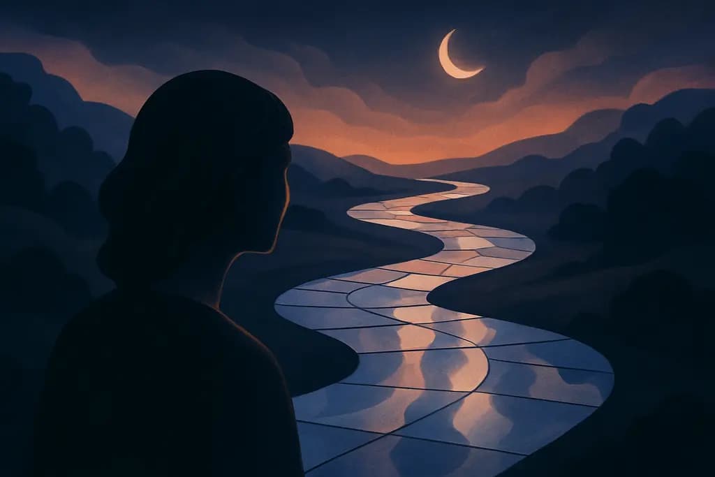 Dream illustration: A River Made of Mirrors