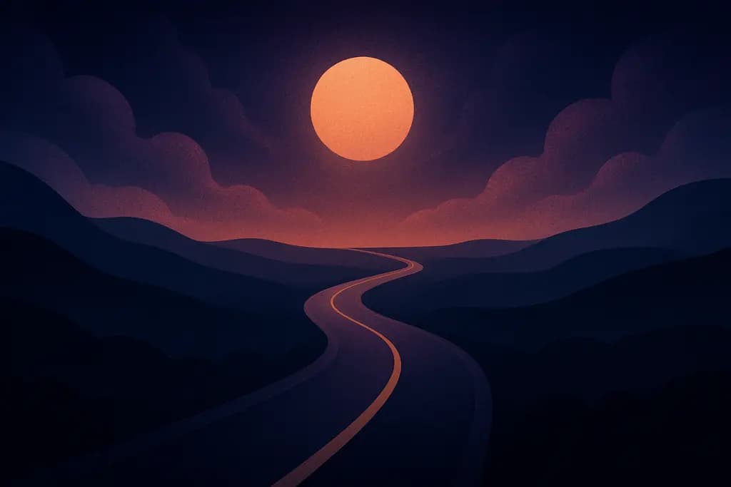 Dream illustration: A road that leads nowhere