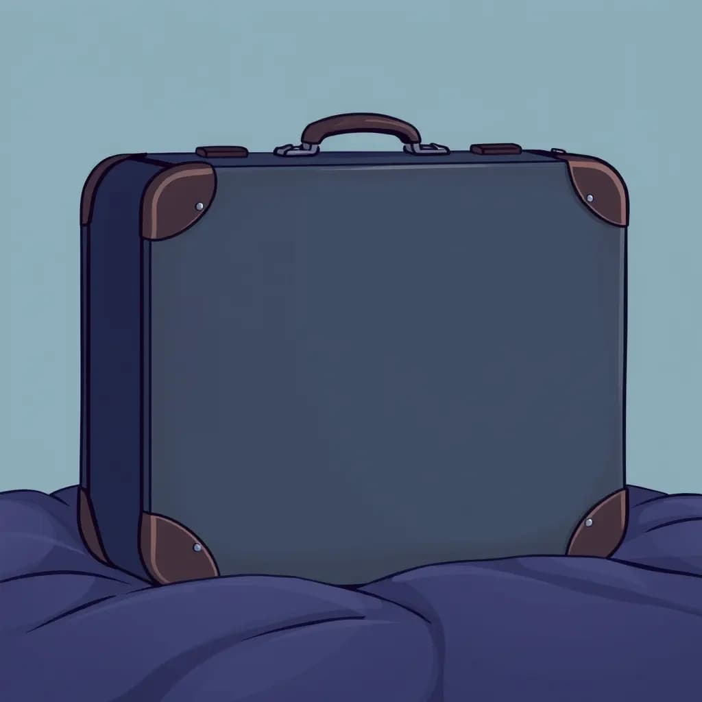 Dream illustration: A suitcase that won't close