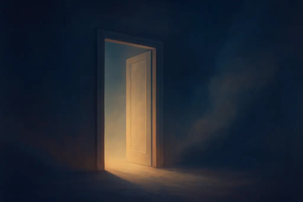 Dream illustration: A vanishing doorway